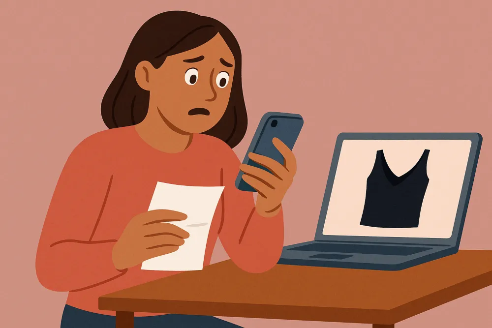 Vignette pour Quand ma collègue a acheté un top Shein deux fois son prix sur Vinted